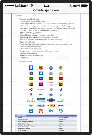 Our websites are compatible with mobile platforms Our websites are compatible with mobile platforms